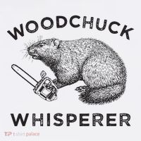 Woodchuck Funny Groundhog With Chainsaw Tall T-Shirt
