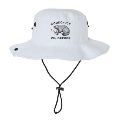 Woodchuck Funny Groundhog With Chainsaw Bucket Hat