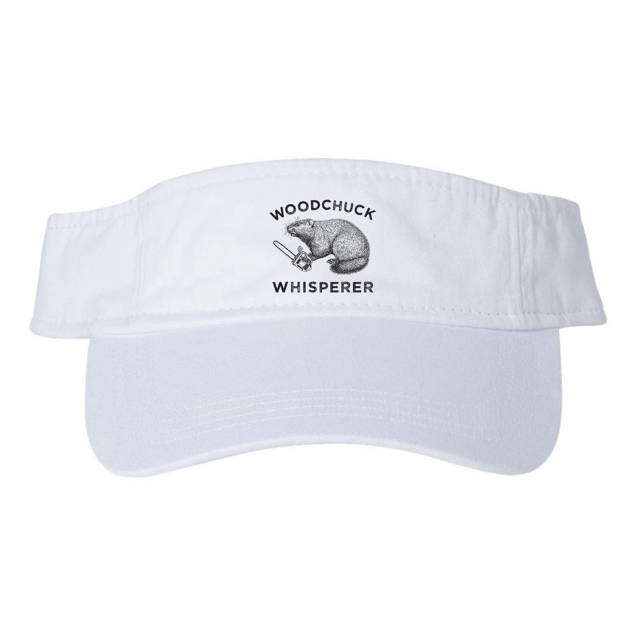 Woodchuck Funny Groundhog With Chainsaw Visor