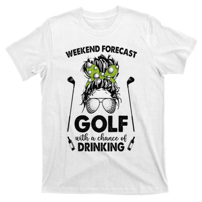 Weekend forecast golf with a chance of drinking T-Shirt