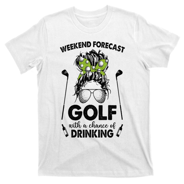 Weekend forecast golf with a chance of drinking T-Shirt