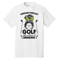 Weekend forecast golf with a chance of drinking Tall T-Shirt