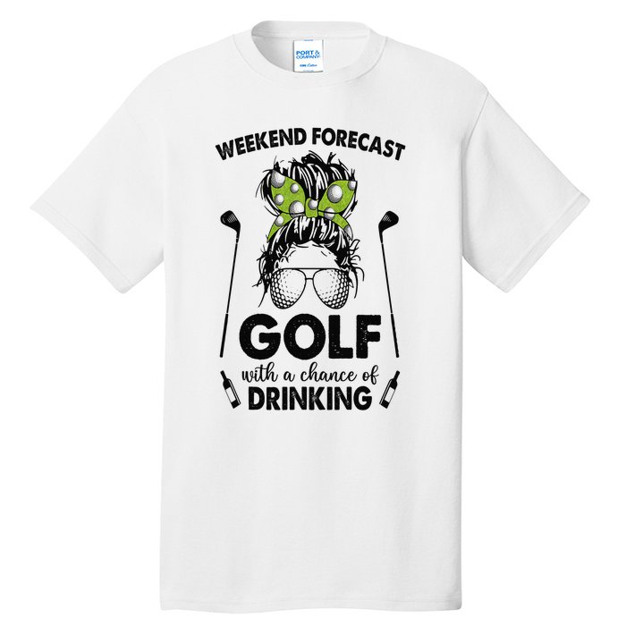 Weekend forecast golf with a chance of drinking Tall T-Shirt