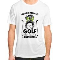 Weekend forecast golf with a chance of drinking Adult ChromaSoft Performance T-Shirt