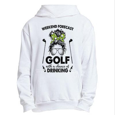 Weekend forecast golf with a chance of drinking Urban Pullover Hoodie