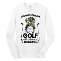 Weekend forecast golf with a chance of drinking Tall Long Sleeve T-Shirt