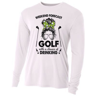 Weekend forecast golf with a chance of drinking Cooling Performance Long Sleeve Crew