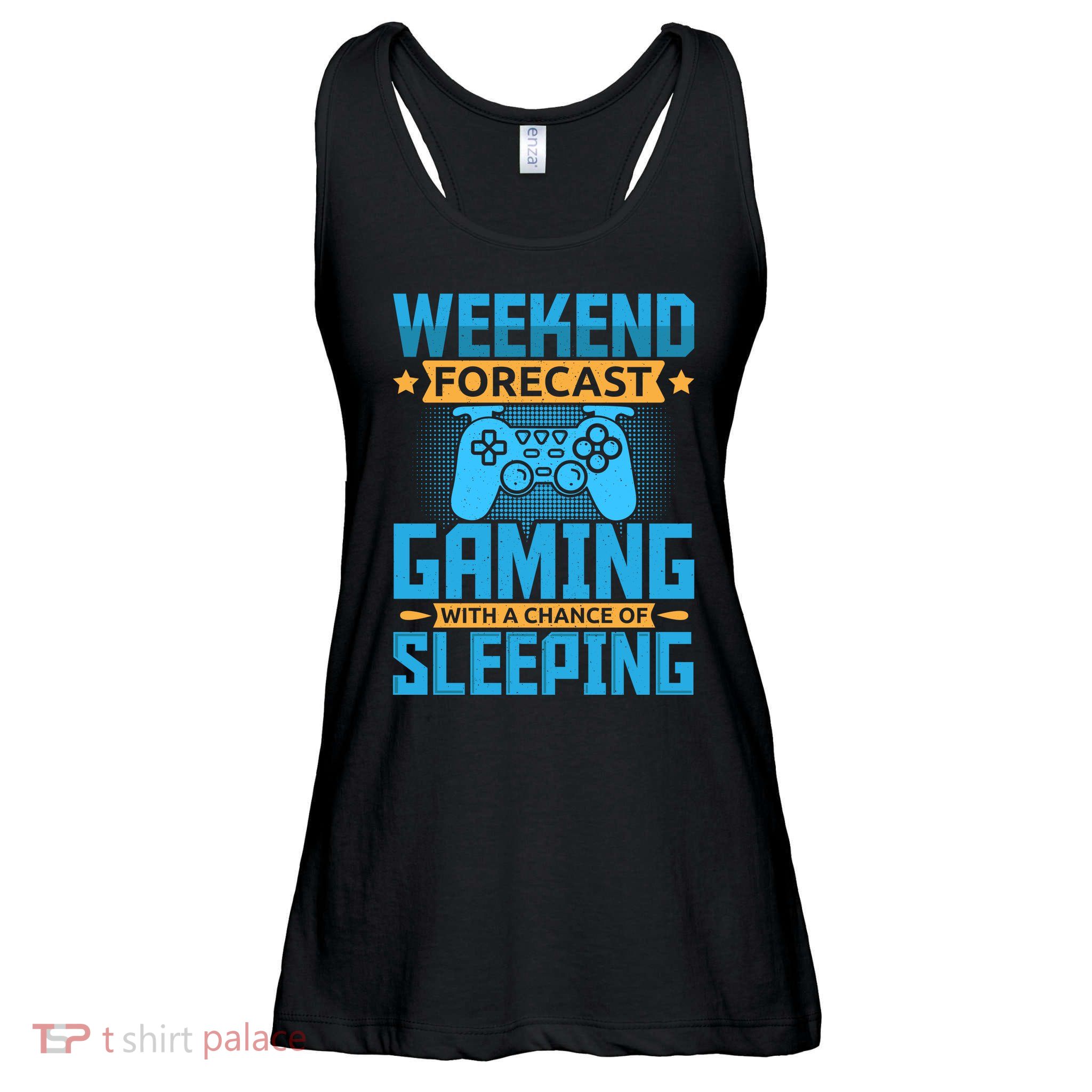 Weekend Forecast Gaming With A Chance Of Sleeping Ladies Essential Flowy Tank
