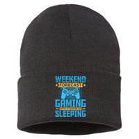 Weekend Forecast Gaming With A Chance Of Sleeping Sustainable Knit Beanie