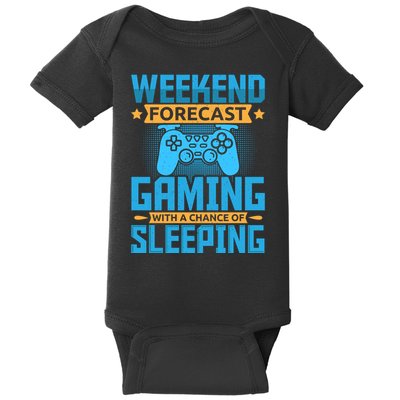 Weekend Forecast Gaming With A Chance Of Sleeping Baby Bodysuit