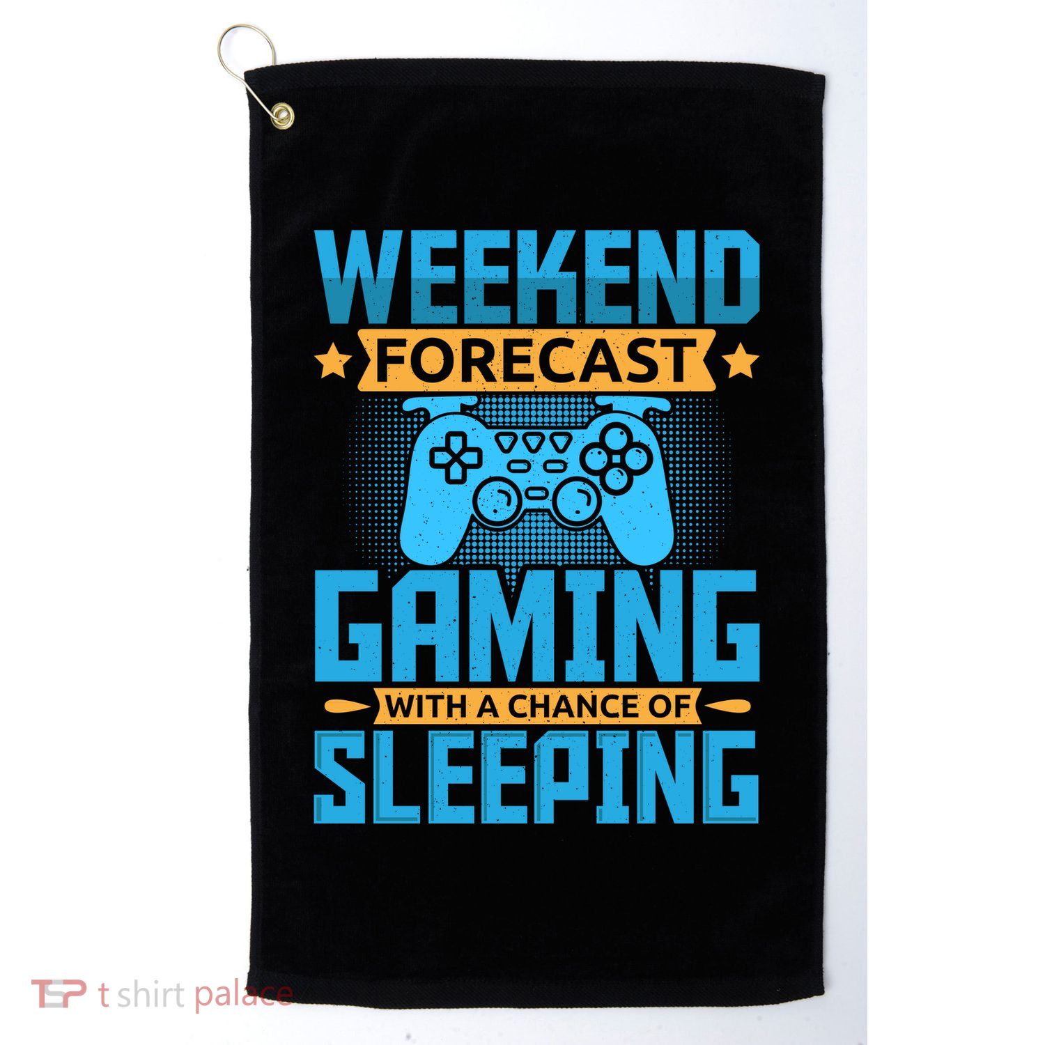 Weekend Forecast Gaming With A Chance Of Sleeping Golf Towel