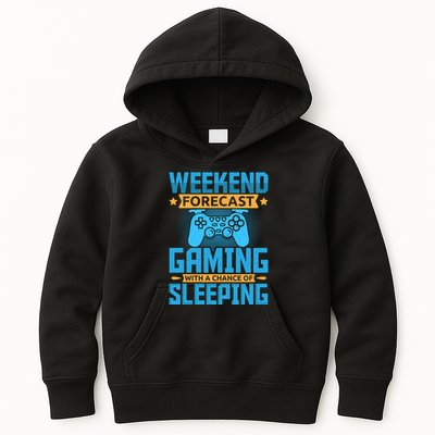 Weekend Forecast Gaming With A Chance Of Sleeping Kids Hoodie