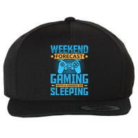 Weekend Forecast Gaming With A Chance Of Sleeping Wool Snapback Cap
