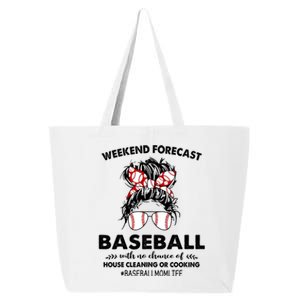 Weekend Forecastcool Gift Baseball With No Chance Of House Cleaning Gift 25L Jumbo Tote