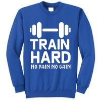 Workout Funny Gift Train Hard No Pain No Gain Cool Gift Sweatshirt