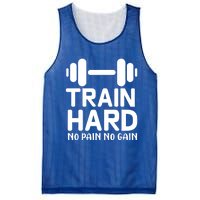 Workout Funny Gift Train Hard No Pain No Gain Cool Gift Mesh Reversible Basketball Jersey Tank