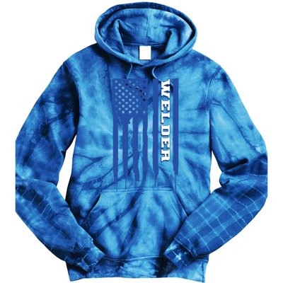 Welder Flag Gift Tie Dye Hoodie