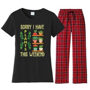 Wo Funny Gardening Gift Succulent Gardener Mother's Day Plant. VNeck Women's Flannel Pajama Set