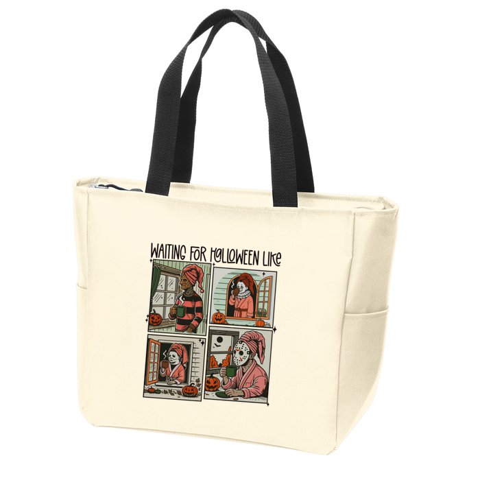 Waiting For Halloween Like Zip Tote Bag