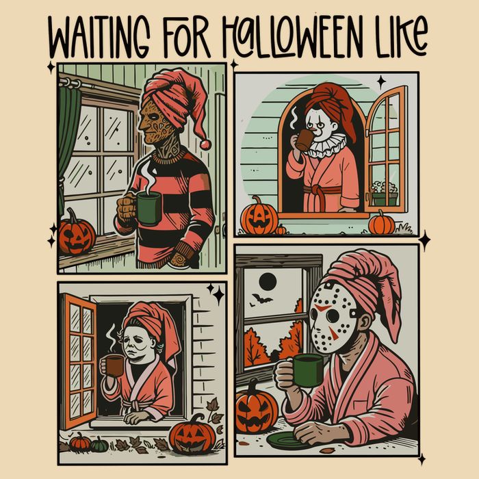 Waiting For Halloween Like Zip Tote Bag