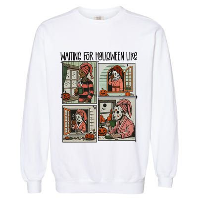 Waiting For Halloween Like Garment-Dyed Sweatshirt