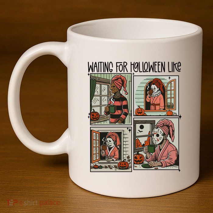 Waiting For Halloween Like 11oz C Handle Ceramic Mug