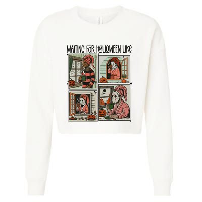 Waiting For Halloween Like Cropped Pullover Crew