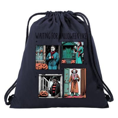 Waiting For Halloween Like Drawstring Bag