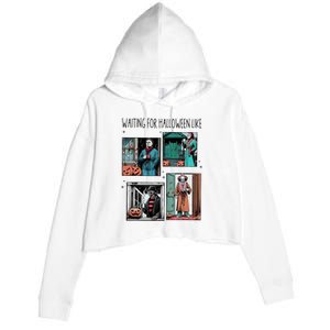 Waiting For Halloween Like Crop Fleece Hoodie