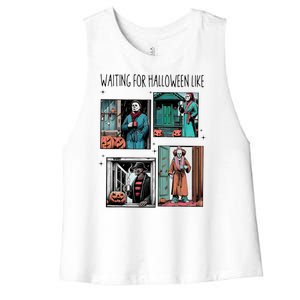 Waiting For Halloween Like Women's Racerback Cropped Tank