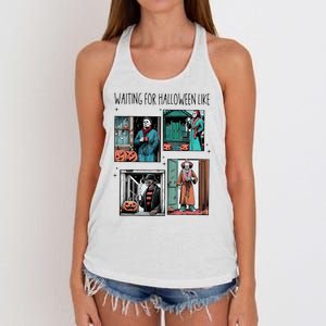 Waiting For Halloween Like Women's Knotted Racerback Tank