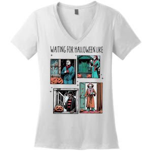 Waiting For Halloween Like Women's V-Neck T-Shirt