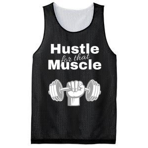 Workout For Him, Hustle For That Muscle Mesh Reversible Basketball Jersey Tank