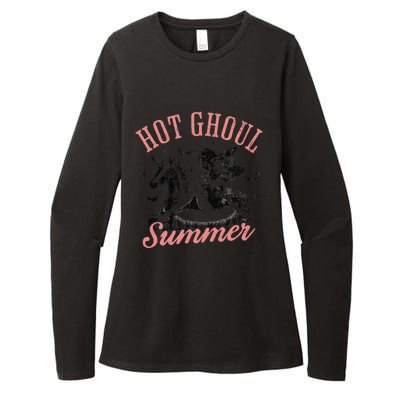 Women Funny Halloween Hot Ghoul Summer Summerween Womens CVC Long Sleeve Shirt