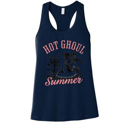 Women Funny Halloween Hot Ghoul Summer Summerween Women's Racerback Tank