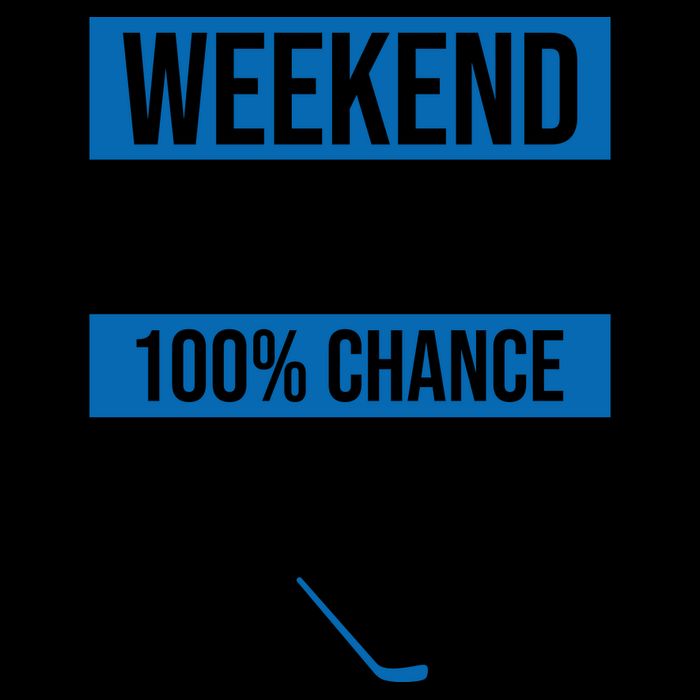 Weekend Forecast Hockey 16oz Travel Tumbler