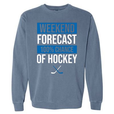 Weekend Forecast Hockey Garment-Dyed Sweatshirt