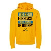 Weekend Forecast Hockey Premium Hoodie