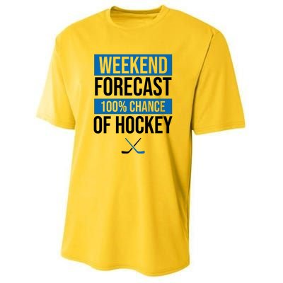 Weekend Forecast Hockey Youth Performance Sprint T-Shirt