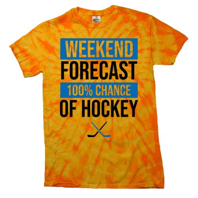 Weekend Forecast Hockey Tie-Dye T-Shirt