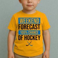 Weekend Forecast Hockey Toddler T-Shirt