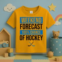 Weekend Forecast Hockey Toddler T-Shirt