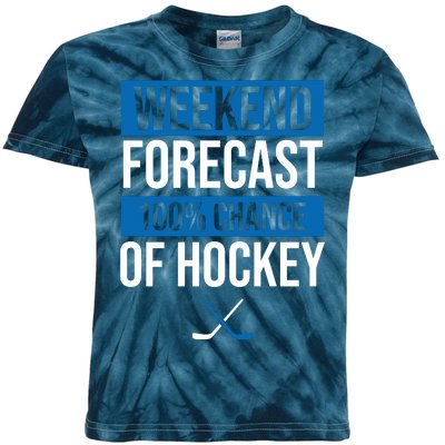 Weekend Forecast Hockey Kids Tie-Dye T-Shirt