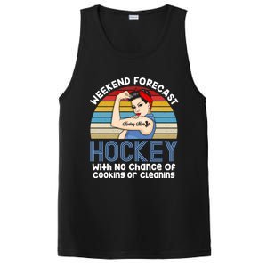 Weekend Forecast Hockey No Chance Cooking Or Cleaning Meaningful Gift PosiCharge Competitor Tank