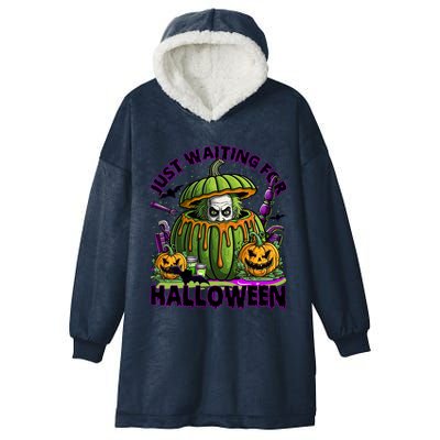 Waiting For Halloween Like Beetle Juice Horror Movie Hooded Wearable Blanket