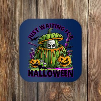 Waiting For Halloween Like Beetle Juice Horror Movie Coaster