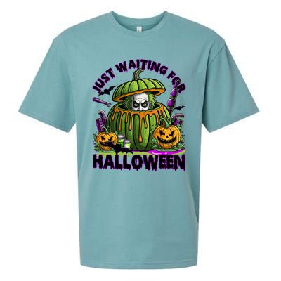 Waiting For Halloween Like Beetle Juice Horror Movie Sueded Cloud Jersey T-Shirt