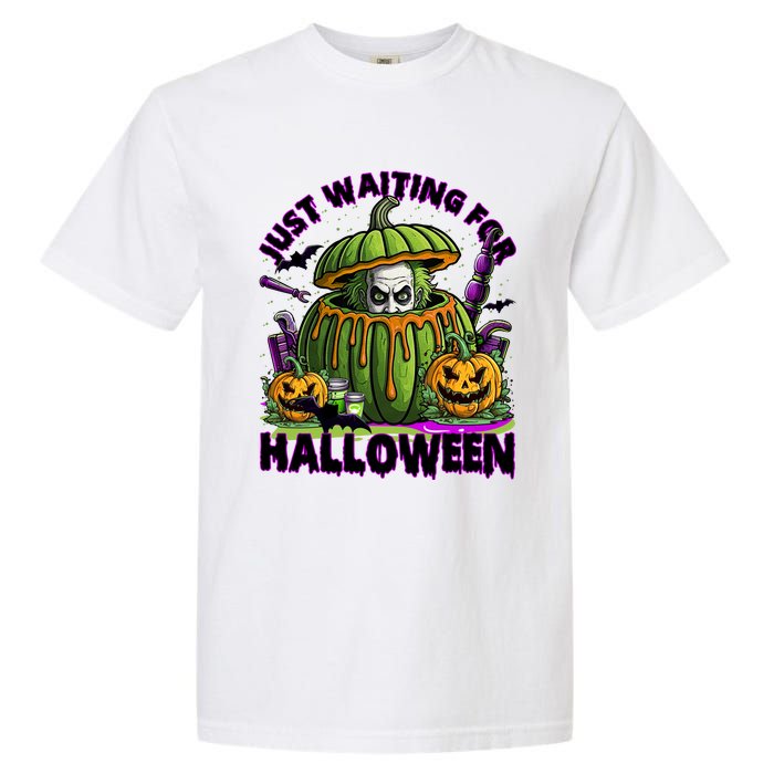 Waiting For Halloween Like Beetle Juice Horror Movie Garment-Dyed Heavyweight T-Shirt