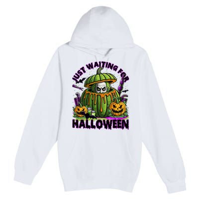 Waiting For Halloween Like Beetle Juice Horror Movie Premium Pullover Hoodie