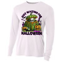 Waiting For Halloween Like Beetle Juice Horror Movie Cooling Performance Long Sleeve Crew